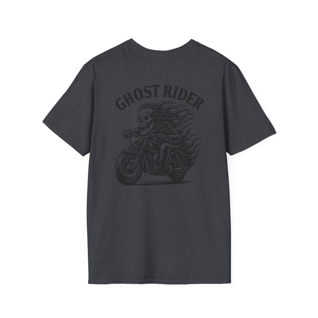Ghost Rider Heavy Cotton Tee – Fuel the Fire, Burn the Road UNISEX