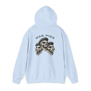 PigWars Heavy Blend Hoodie – Three Skulls. One Mission. No Mercy UNISEX