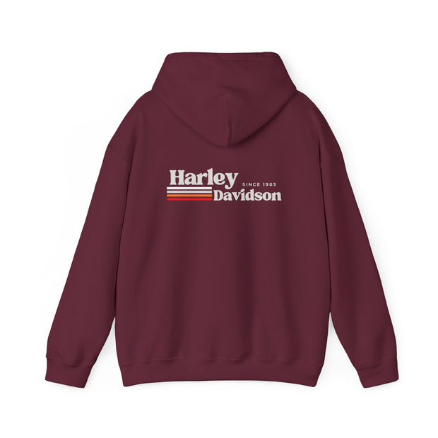 Harley Davidson Retro Stripe - Since 1903 Blend Hoodie UNISEX