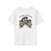 PigWars Tee Heavy Cotton Tee – Three Skulls. One Mission. No Mercy UNISEX