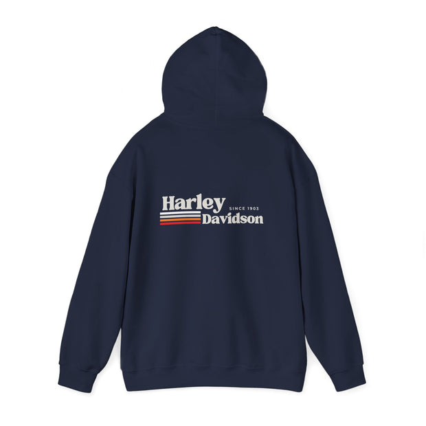 Harley Davidson Retro Stripe - Since 1903 Blend Hoodie UNISEX