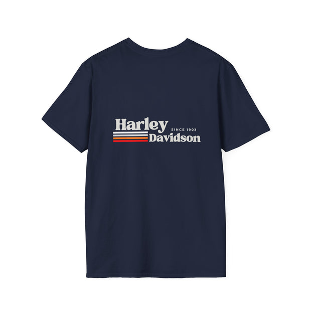 Harley Davidson Retro Stripe - Since 1903 Heavy Cotton Tee UNISEX