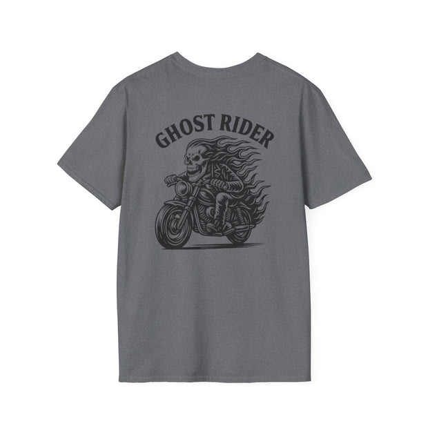 Ghost Rider Heavy Cotton Tee – Fuel the Fire, Burn the Road UNISEX