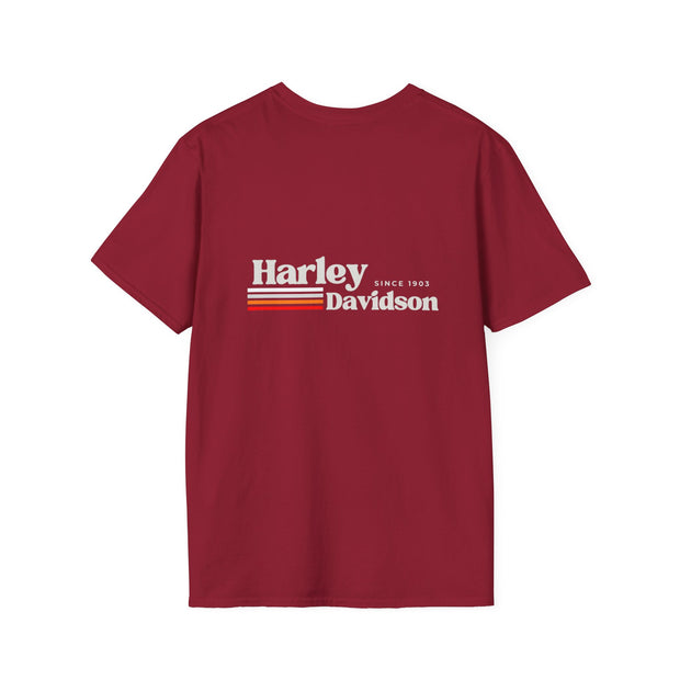 Harley Davidson Retro Stripe - Since 1903 Heavy Cotton Tee UNISEX