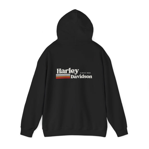 Harley Davidson Retro Stripe - Since 1903 Blend Hoodie UNISEX