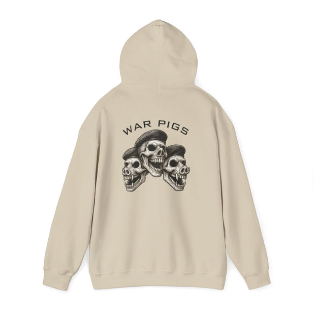 PigWars Heavy Blend Hoodie – Three Skulls. One Mission. No Mercy UNISEX
