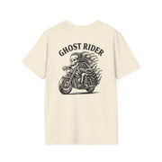 Ghost Rider Heavy Cotton Tee – Fuel the Fire, Burn the Road UNISEX