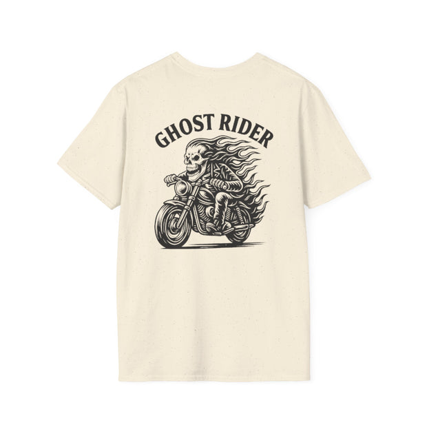Ghost Rider Heavy Cotton Tee – Fuel the Fire, Burn the Road UNISEX