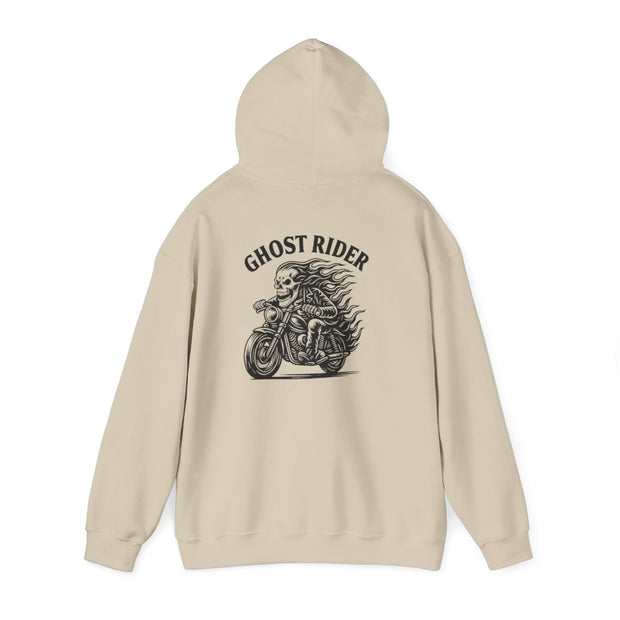 Ghost Rider Hoodie – Flaming Skull Heavy Blend Hoodie UNISEX