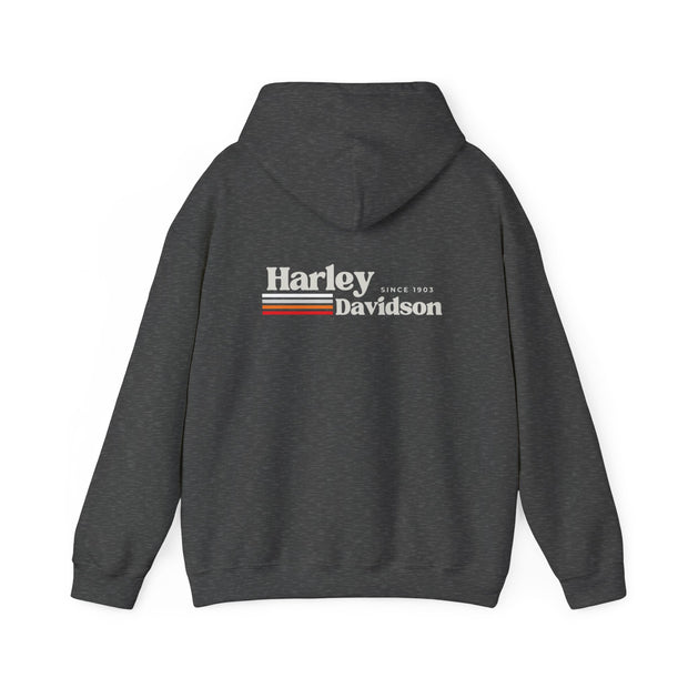 Harley Davidson Retro Stripe - Since 1903 Blend Hoodie UNISEX