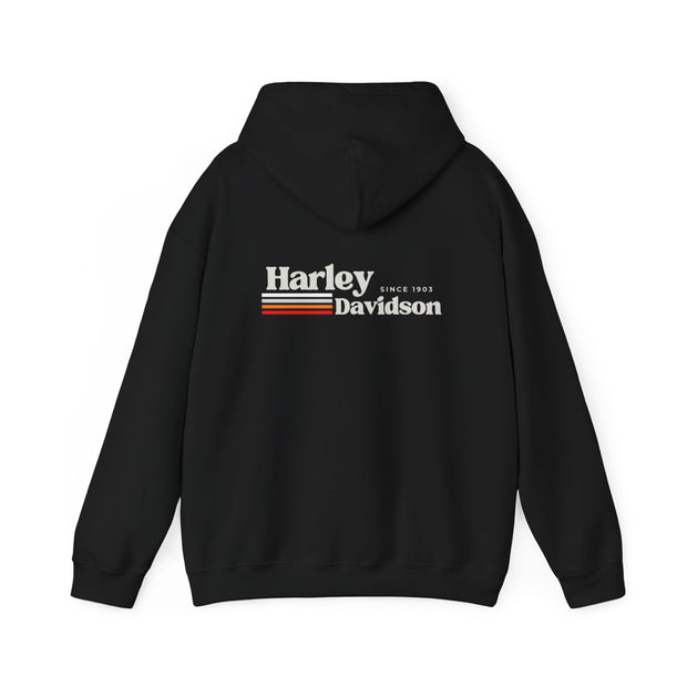 Harley Davidson Retro Stripe - Since 1903 Blend Hoodie UNISEX