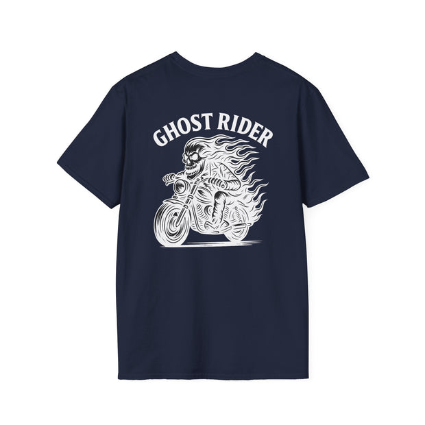 Ghost Rider Heavy Cotton Tee – Fuel the Fire, Burn the Road UNISEX