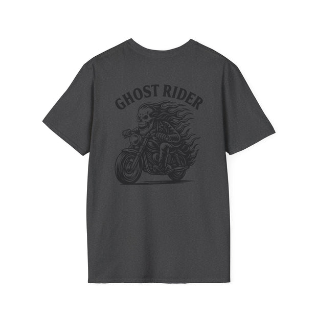 Ghost Rider Heavy Cotton Tee – Fuel the Fire, Burn the Road UNISEX
