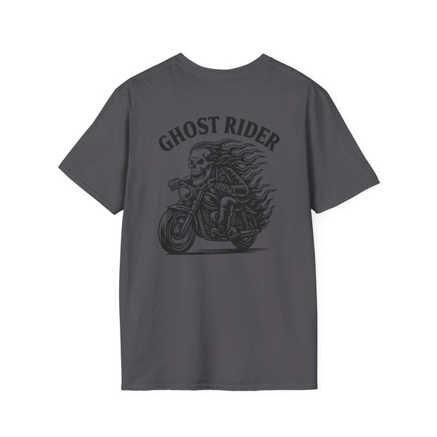 Ghost Rider Heavy Cotton Tee – Fuel the Fire, Burn the Road UNISEX