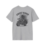 Ghost Rider Heavy Cotton Tee – Fuel the Fire, Burn the Road UNISEX