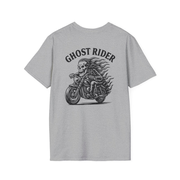 Ghost Rider Heavy Cotton Tee – Fuel the Fire, Burn the Road UNISEX