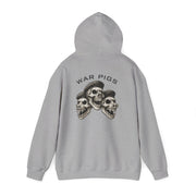 PigWars Heavy Blend Hoodie – Three Skulls. One Mission. No Mercy UNISEX