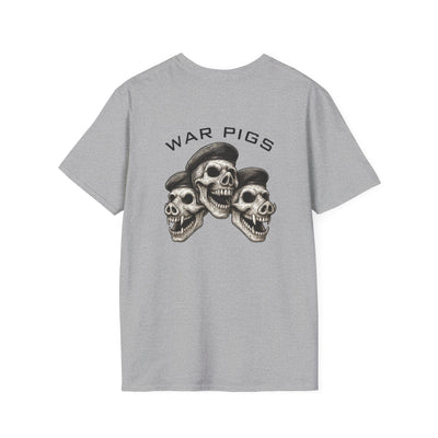 PigWars Tee Heavy Cotton Tee – Three Skulls. One Mission. No Mercy UNISEX