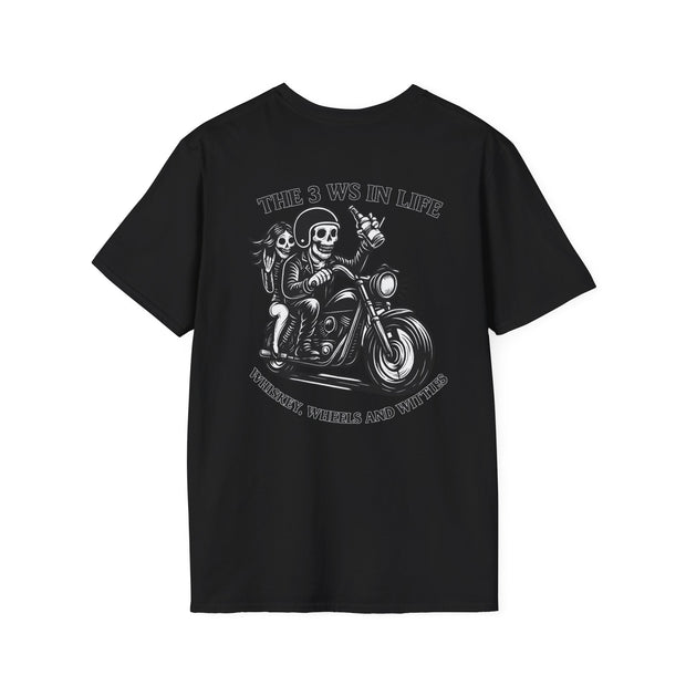 The 3 Ws Heavy Cotton Tee - Whiskey, Wheels & Witties UNISEX