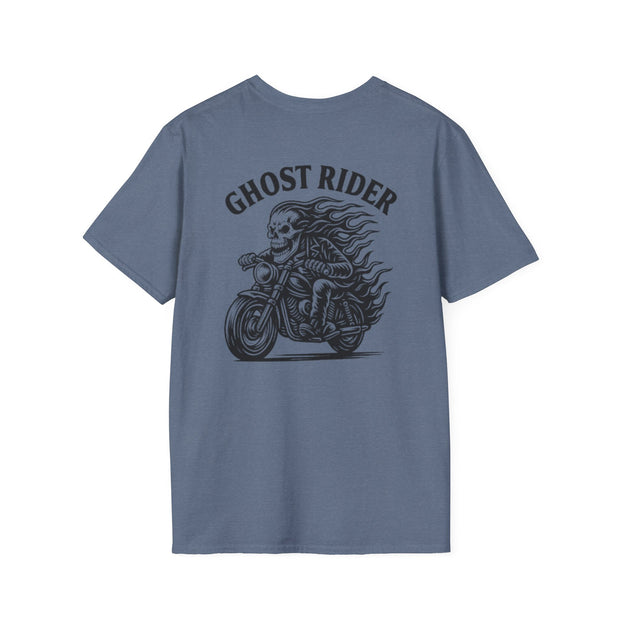 Ghost Rider Heavy Cotton Tee – Fuel the Fire, Burn the Road UNISEX