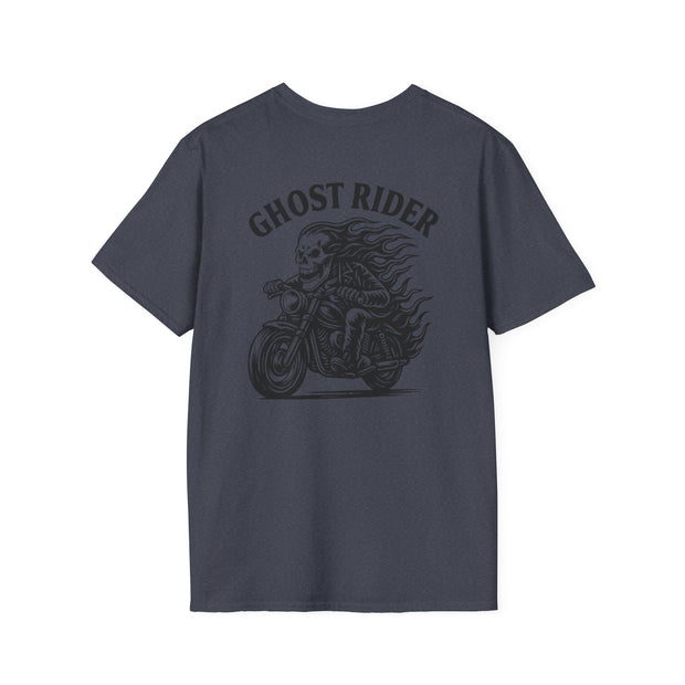 Ghost Rider Heavy Cotton Tee – Fuel the Fire, Burn the Road UNISEX