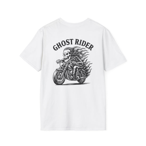 Ghost Rider Heavy Cotton Tee – Fuel the Fire, Burn the Road UNISEX