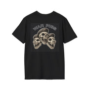 PigWars Tee Heavy Cotton Tee – Three Skulls. One Mission. No Mercy UNISEX