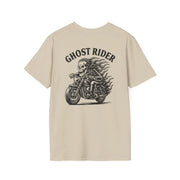 Ghost Rider Heavy Cotton Tee – Fuel the Fire, Burn the Road UNISEX