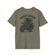 Ghost Rider Heavy Cotton Tee – Fuel the Fire, Burn the Road UNISEX
