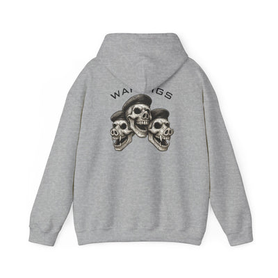 PigWars Heavy Blend Hoodie – Three Skulls. One Mission. No Mercy UNISEX