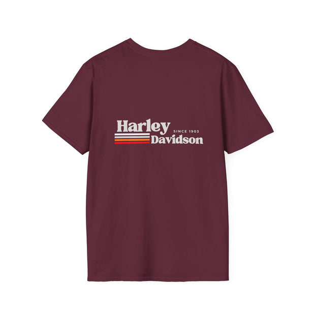 Harley Davidson Retro Stripe - Since 1903 Heavy Cotton Tee UNISEX