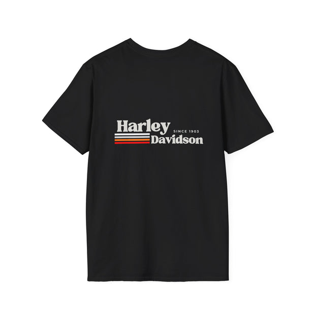 Harley Davidson Retro Stripe - Since 1903 Heavy Cotton Tee UNISEX
