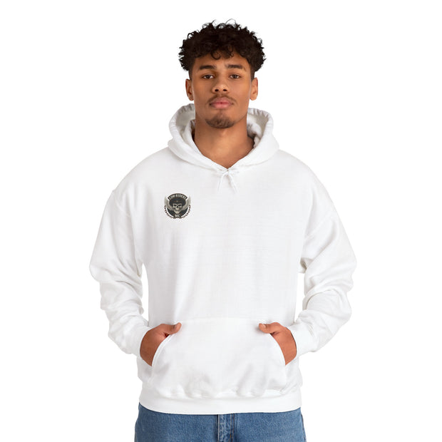 PigWars Heavy Blend Hoodie – Three Skulls. One Mission. No Mercy UNISEX