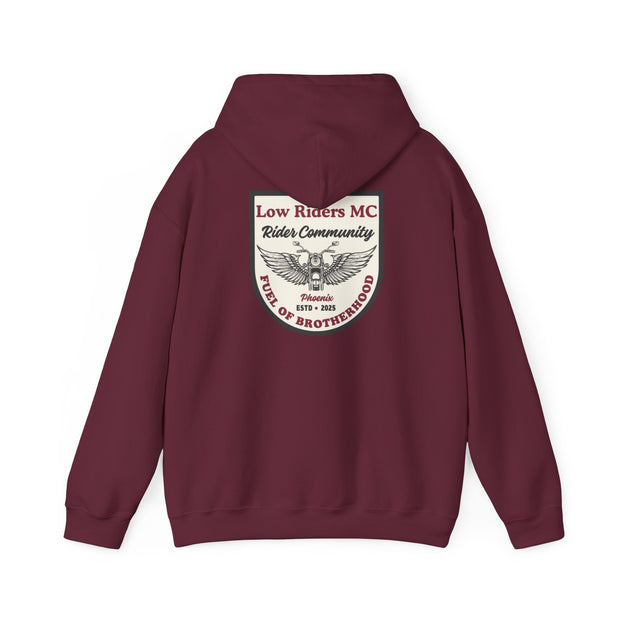 Low Riders MC Retro Style - Fuel of Brotherhood Blend Hoodie UNISEX