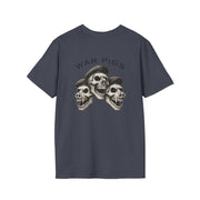 PigWars Tee Heavy Cotton Tee – Three Skulls. One Mission. No Mercy UNISEX