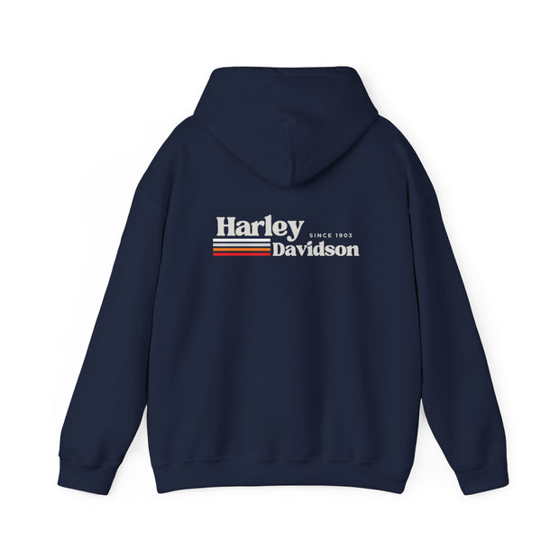 Harley Davidson Retro Stripe - Since 1903 Blend Hoodie UNISEX