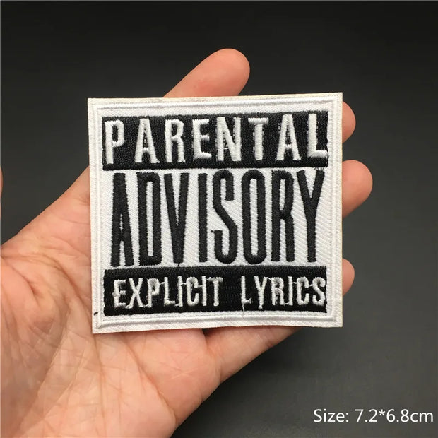 Heavy Metal Band Patches – Punk Rock Iron-On Appliques for Jackets, Vests, Denim (V)