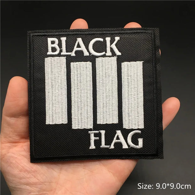 Heavy Metal Band Patches – Punk Rock Iron-On Appliques for Jackets, Vests, Denim (V)