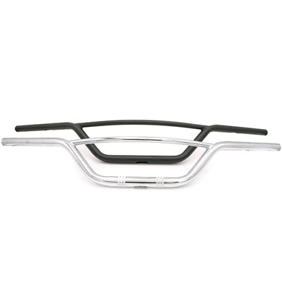 Retro Drag T-Bar Motorcycle Handlebar – 7/8" & 1" Universal Fit for Harley XL883 XL1200 Softail Dyna Chopper Bobber Café Racer – Chrome or Matte Black