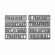 8pcs Pack Rank Patches – Outlaw Motorcycle Riding Clubs and Bikers