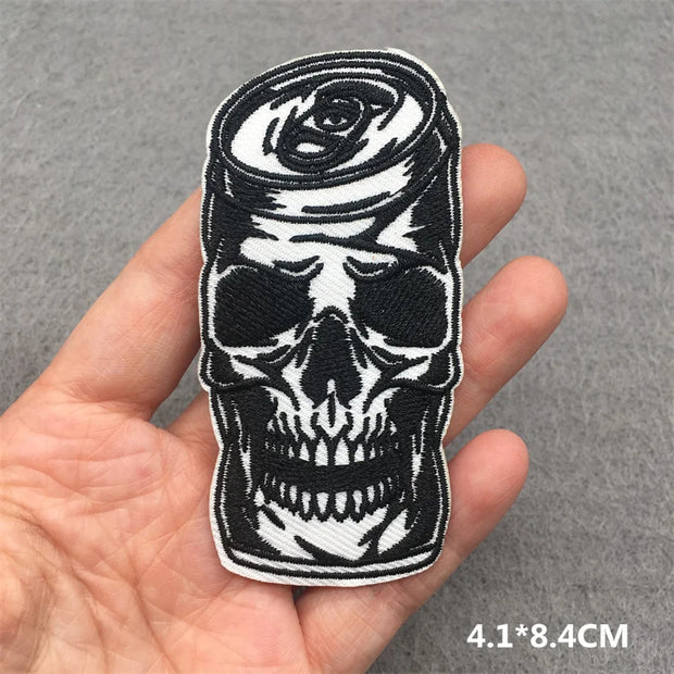 Heavy Metal Band Patches – Punk Rock Iron-On Appliques for Jackets, Vests, Denim (V)