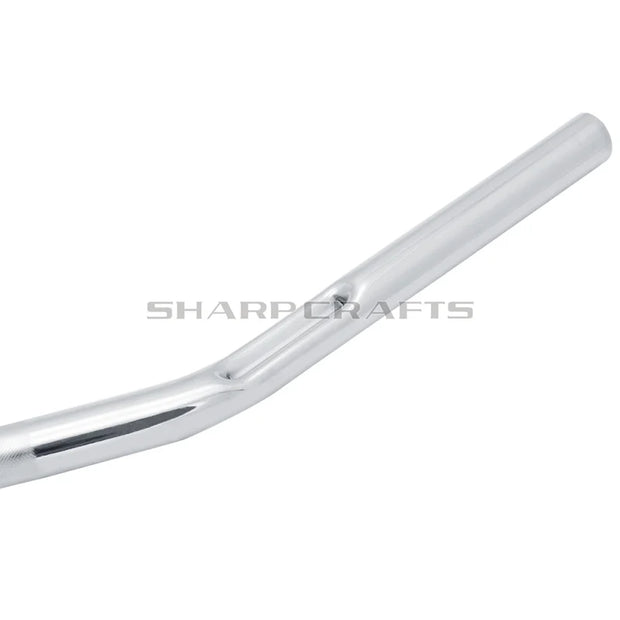 Chrome 1" Drag Bar Handlebar Dimpled – For Harley Sportster XL883/XL1200, Dyna, Softail, Fat Bob – Retro Motorcycle Bar by Sharp Crafts