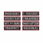 8pcs Pack Rank Patches – Outlaw Motorcycle Riding Clubs and Bikers
