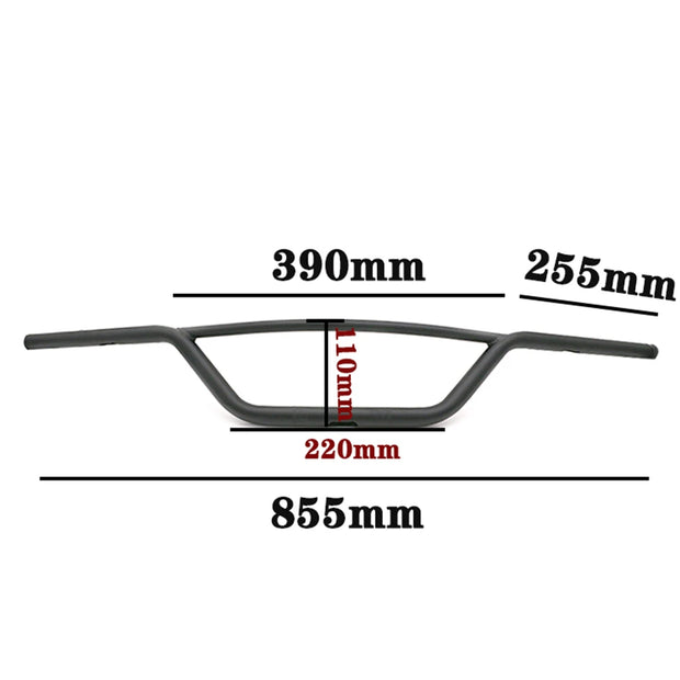 Retro Drag T-Bar Motorcycle Handlebar – 7/8" & 1" Universal Fit for Harley XL883 XL1200 Softail Dyna Chopper Bobber Café Racer – Chrome or Matte Black