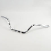 Retro 7/8" 22mm Motorcycle Handlebar – Vintage High-Rise Bar for Chopper, Cruiser, Bobber, Low-Riders MC – Black & Chrome Options