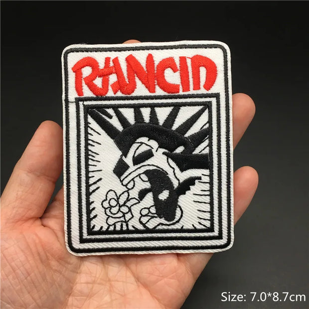 Heavy Metal Band Patches – Punk Rock Iron-On Appliques for Jackets, Vests, Denim (V)