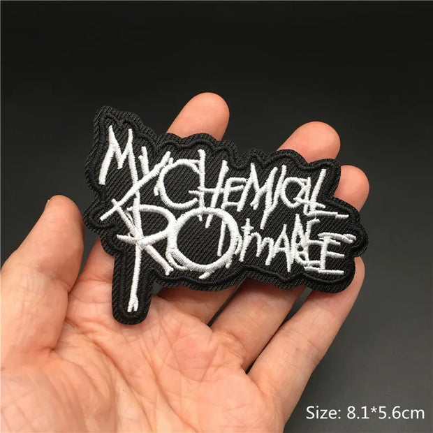 Heavy Metal Band Patches – Punk Rock Iron-On Appliques for Jackets, Vests, Denim (V)