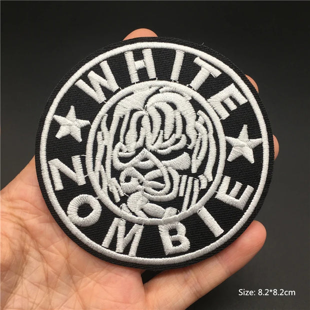 Heavy Metal Band Patches – Punk Rock Iron-On Appliques for Jackets, Vests, Denim (V)