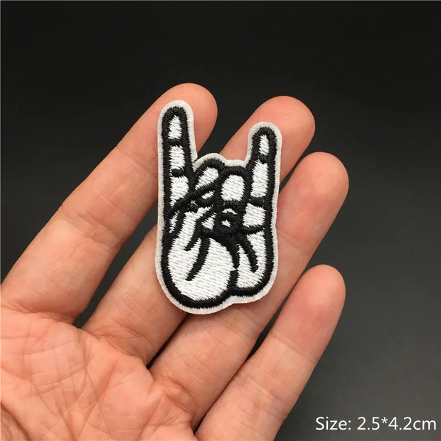 Heavy Metal Band Patches – Punk Rock Iron-On Appliques for Jackets, Vests, Denim (V)