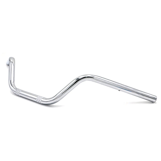 Retro 7/8" 22mm Motorcycle Handlebar – Vintage High-Rise Bar for Chopper, Cruiser, Bobber, Low-Riders MC – Black & Chrome Options
